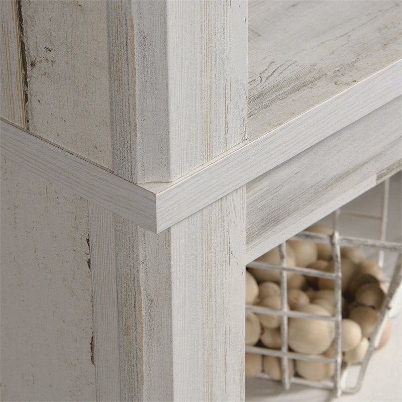 Sauder Select Engineered Wood 5-Shelf Bookcase in White Plank