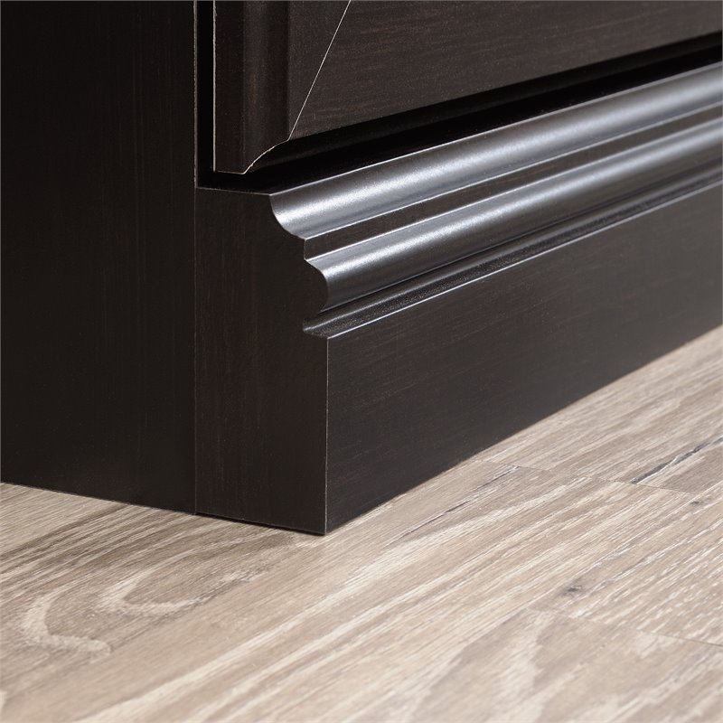 Sauder Select Engineered Wood 3-Shelf Bookcase in Estate Black