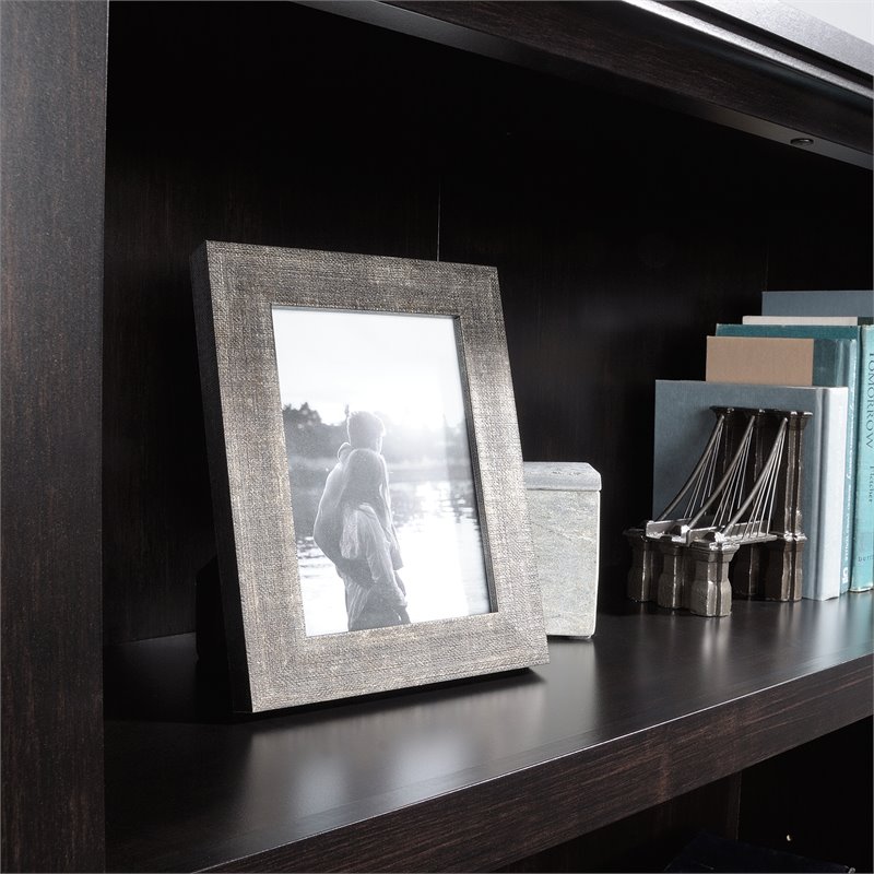 Sauder Select Engineered Wood 3-Shelf Bookcase in Estate Black