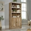 Sauder Select Engineered Wood 3-Shelf Bookcase in Lintel Oak