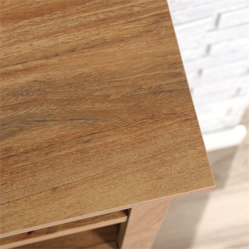 sauder select engineered wood bookcase in sindoori mango/natural