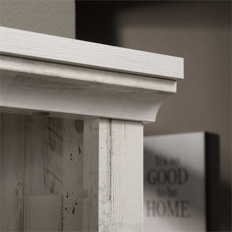 Sauder Select Engineered Wood 3-Shelf Bookcase in White Plank