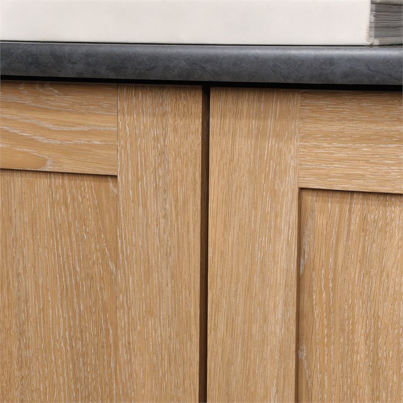 sauder august hill engineered wood 5-shelf bookcase in