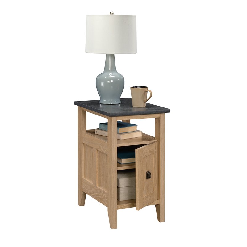 Sauder August Hill Engineered Wood End Table in Dover Oak Cymax Business