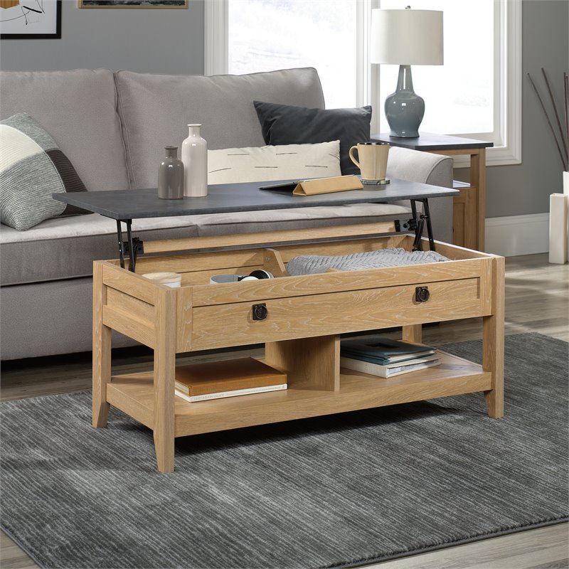 lift up coffee table oak