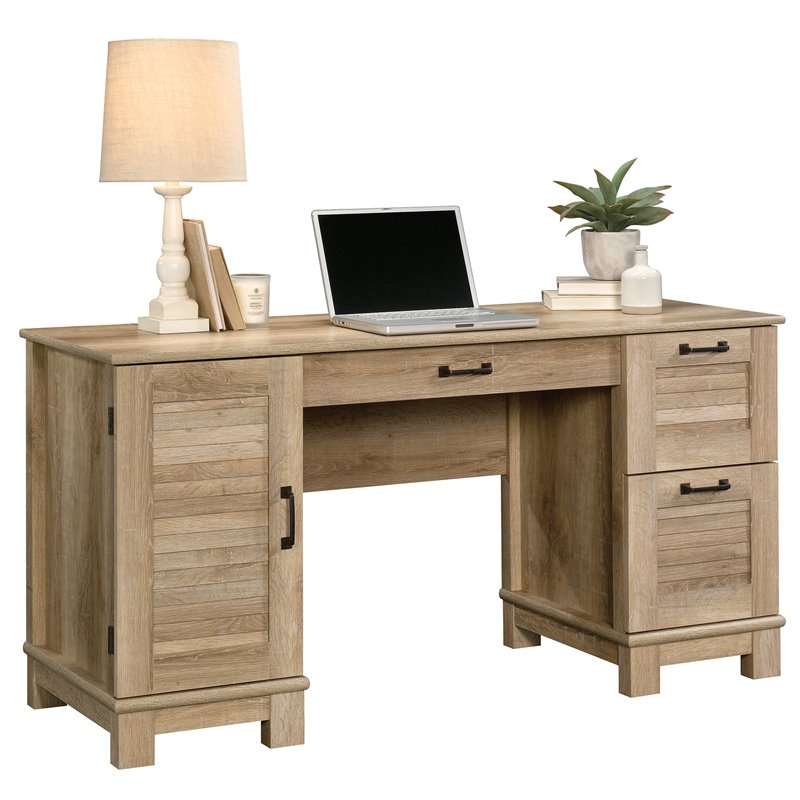 Sauder Garden Villa Engineered Wood Home Office Desk in Orchard Oak Homesquare