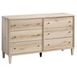 Sauder Willow Place Engineered Wood 6-Drawer Bedroom Dresser in Pacific Maple
