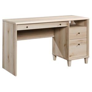 sauder willow place engineered wood single pedestal computer desk-pacific maple