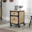 Sauder Steel River 2-Drawer Mobile File Cabinet in Milled Mesquite Beige