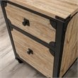 Sauder Steel River 2-Drawer Mobile File Cabinet in Milled Mesquite Beige