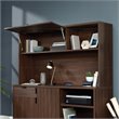 Sauder Englewood Engineered Wood Desk Hutch in Spiced Mahogany