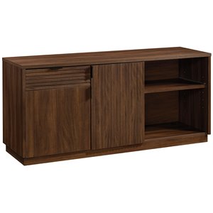 sauder englewood wooden office credenza in spiced mahogany