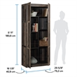 Sauder Select Engineered Wood 2 Door Storage Cabinet in Reclaimed Pine/Brown