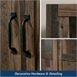Sauder Select Engineered Wood 2 Door Storage Cabinet in Reclaimed Pine/Brown