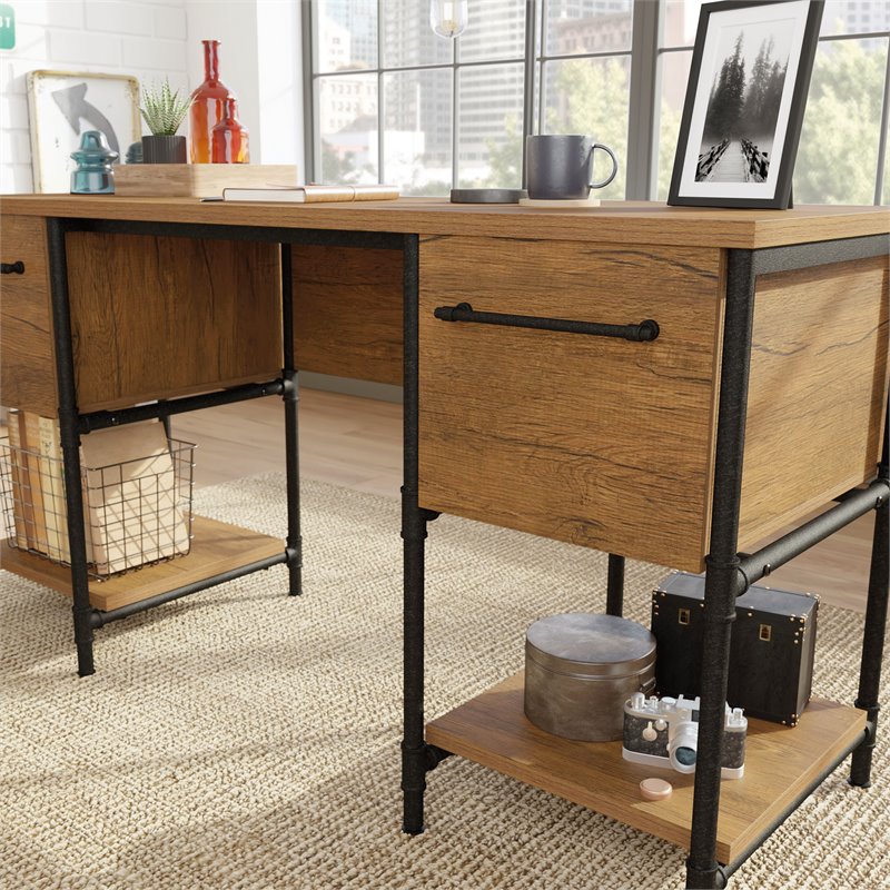 sauder iron city desk