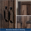 Sauder Select Engineered Wood Wardrobe Armoire in Rustic Reclaimed Pine/Brown
