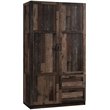 Sauder Select Engineered Wood Wardrobe Armoire in Rustic Reclaimed Pine/Brown