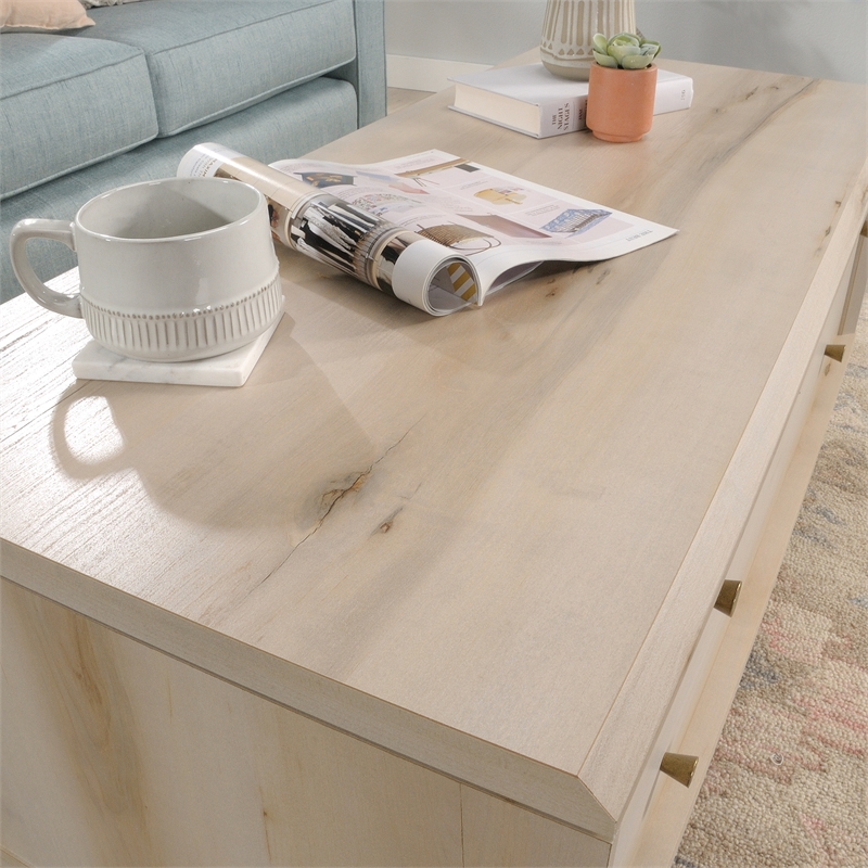Sauder Willow Place Engineered Wood/Metal LiftTop Coffee Table in Pacific Maple Cymax Business