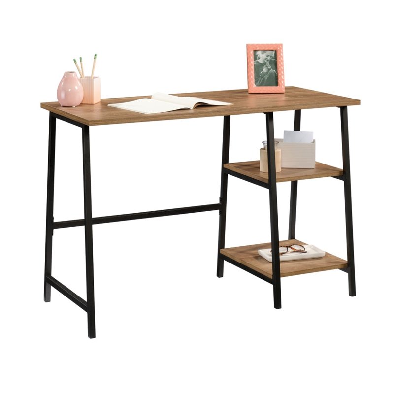 sauder north avenue pedestal two shelf desk