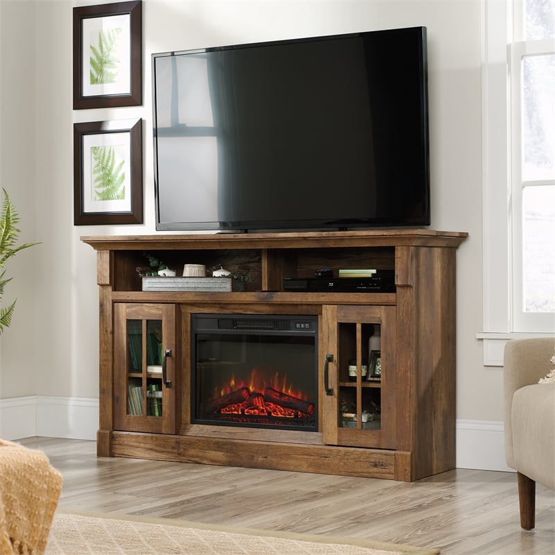 Sauder harvest mill online corner entertainment stand