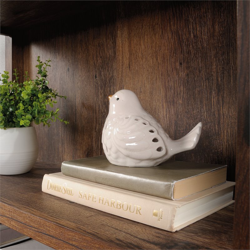 Sauder Select 3 Shelf Wooden Fireplace, Sauder Select Bookcase Vintage Oak