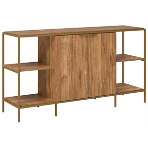 sauder international lux wooden tv stand for tvs up to 65