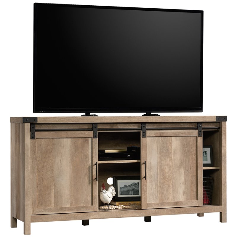 Sauder Bridge Acre Engineered Wood TV Stand For TVs Up To 65" in Lintel Oak 427690