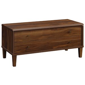 sauder willow place engineered wood lift-top coffee table in grand walnut