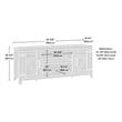 Sauder Engineered Wood TV Stand in Chalked Chestnut Finish