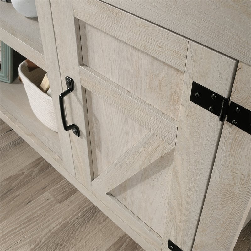 Sauder Engineered Wood TV Stand in Chalked Chestnut Finish