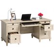 Sauder Hammond Executive Desk in Engineered Wood-Chalk Oak Finish