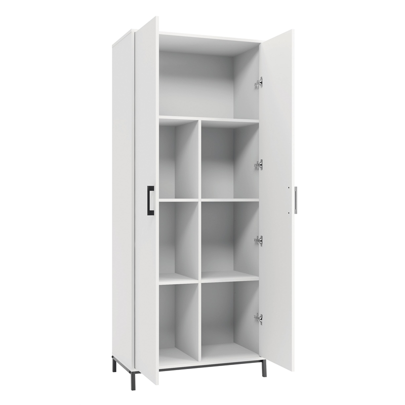 Sauder North Avenue Engineered Wood Storage in White Finish