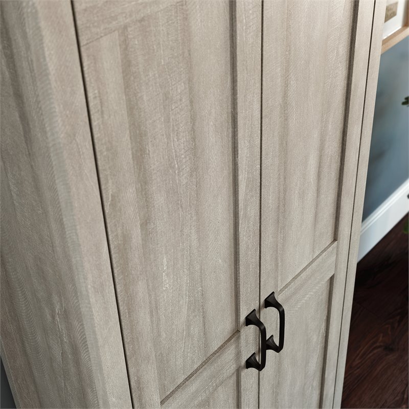 Sauder Engineered Wood 2-Door Storage Cabinet in Spring Maple Finish