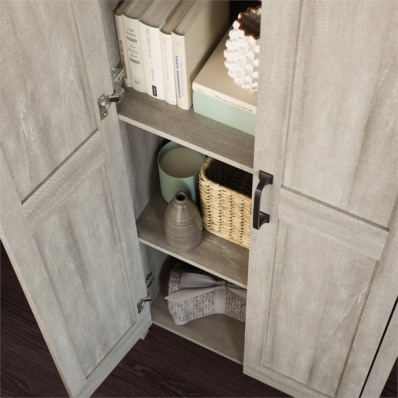 Sauder Engineered Wood 2-Door Storage Cabinet in Spring Maple Finish
