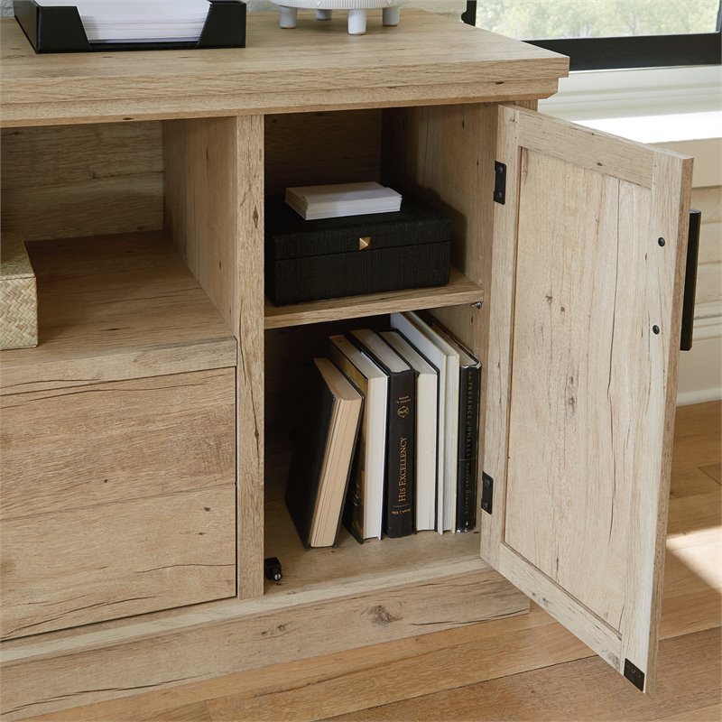 Sauder Mason Peak Engineered Wood Filing Cabinet Credenza in Prime Oak