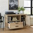 Sauder Mason Peak Engineered Wood Filing Cabinet Credenza in Prime Oak