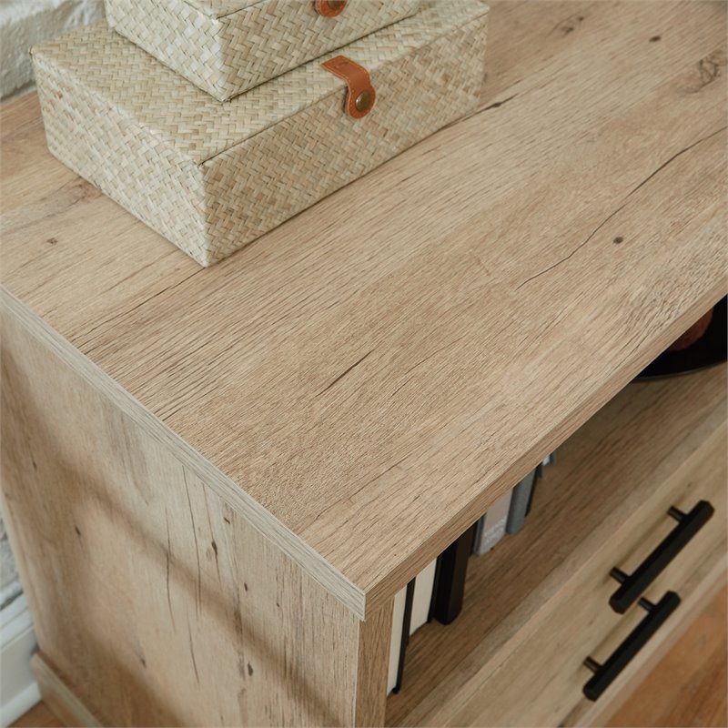 Sauder Mason Peak Engineered Wood Filing Cabinet Credenza in Prime Oak