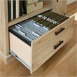 Sauder Mason Peak Engineered Wood Filing Cabinet Credenza in Prime Oak