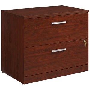 sauder affirm lateral file cabinet (assembled) in classic cherry