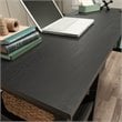 Sauder Dawson Trail Engineered Wood L-Shaped Computer Desk in Raven Oak