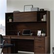 Sauder Palo Alto Engineered Wood Desk Hutch in Spiced Mahogany