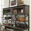 Sauder Steel River Engineered Wood Large Hutch in Carbon Oak Finish