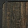 Sauder Steel River Engineered Wood Large Hutch in Carbon Oak Finish