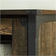 Sauder Steel River Engineered Wood Large Hutch in Carbon Oak Finish