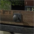Sauder Steel River Engineered Wood Large Hutch in Carbon Oak Finish
