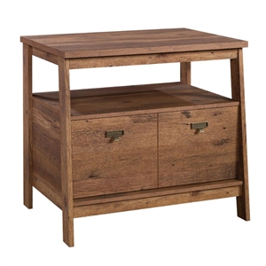 sauder trestle 1 drawer wooden lateral file cabinet
