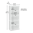 Sauder Heritage Hill Engineered Wood  5-Shelves Bookcase in Classic Cherry