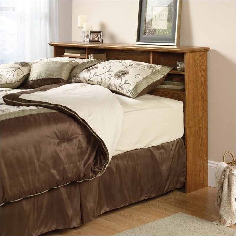 Full/Queen Bookcase Headboard in Oak - 401294