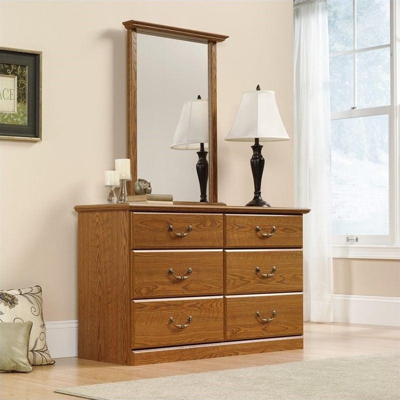 Sauder Orchard Hills Dresser In Carolina Oak Finish 401410