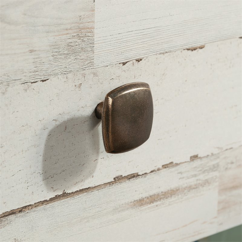 Sauder River Ranch Engineered Wood Nightstand in White Plank